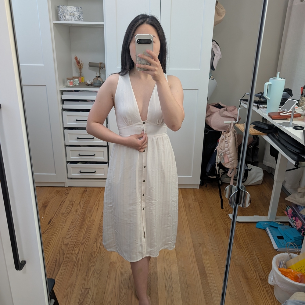 ASTR Midi Button Up Dress